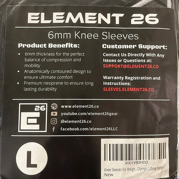 Element 26 knee sleeves - Picture 1 of 7